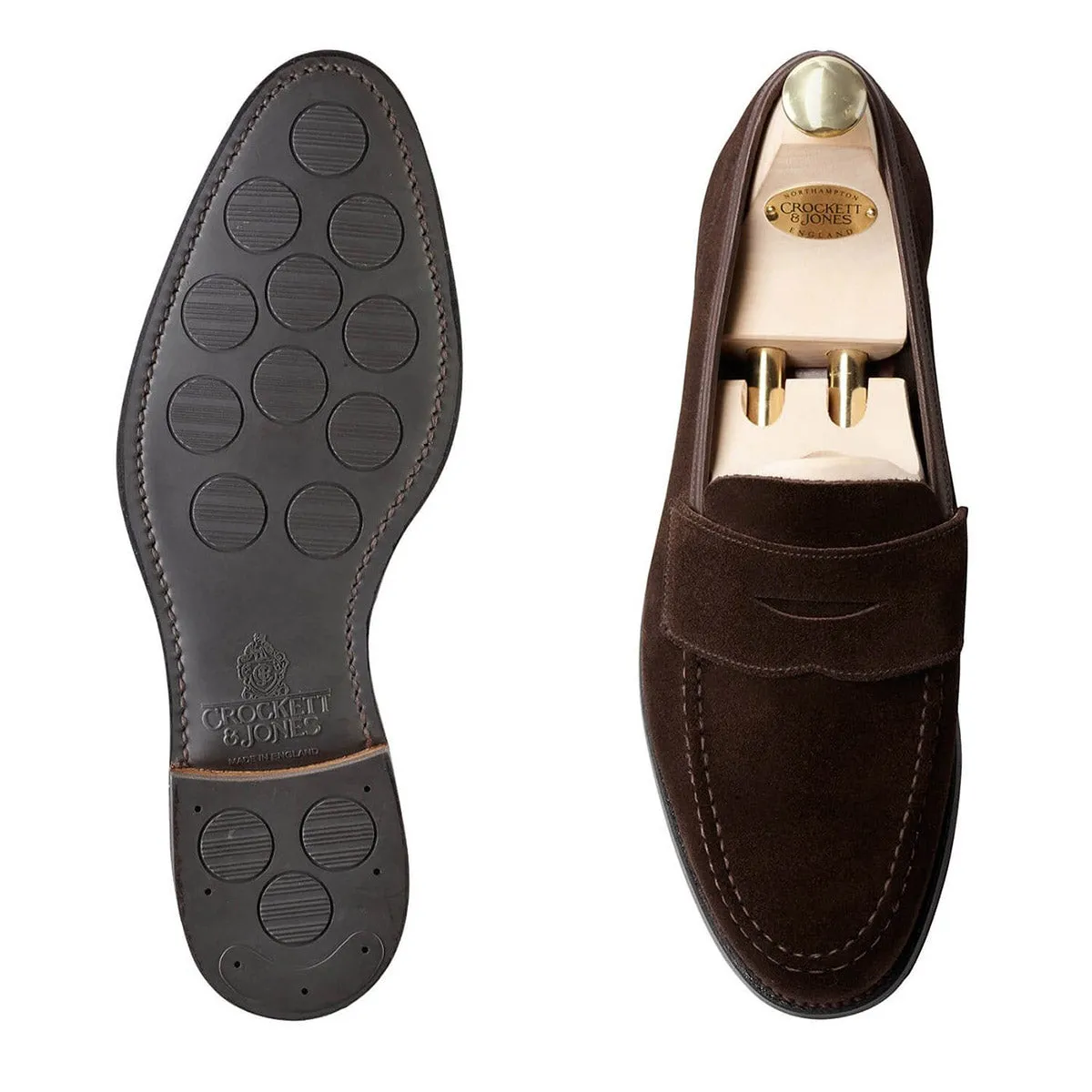 Harvard II Dark Brown Suede Penny Loafer