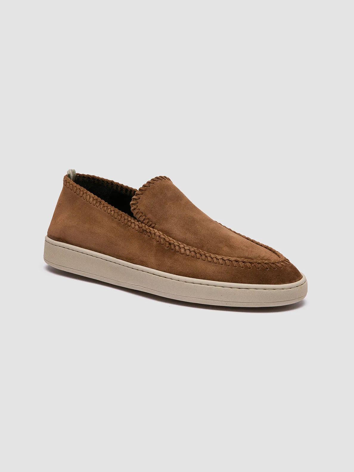 HERBIE 011 - Brown Suede Penny Loafers