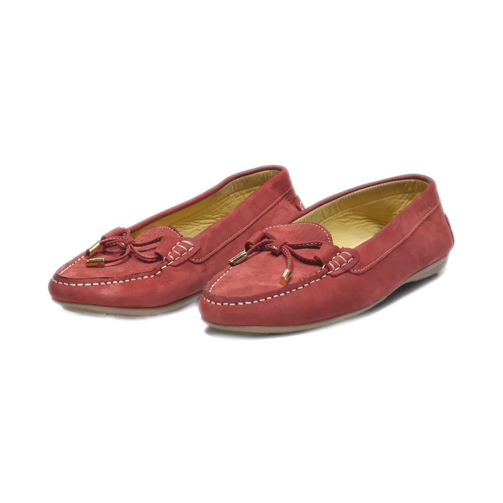 Hush Puppies Loafers Leather Red Colour For Women