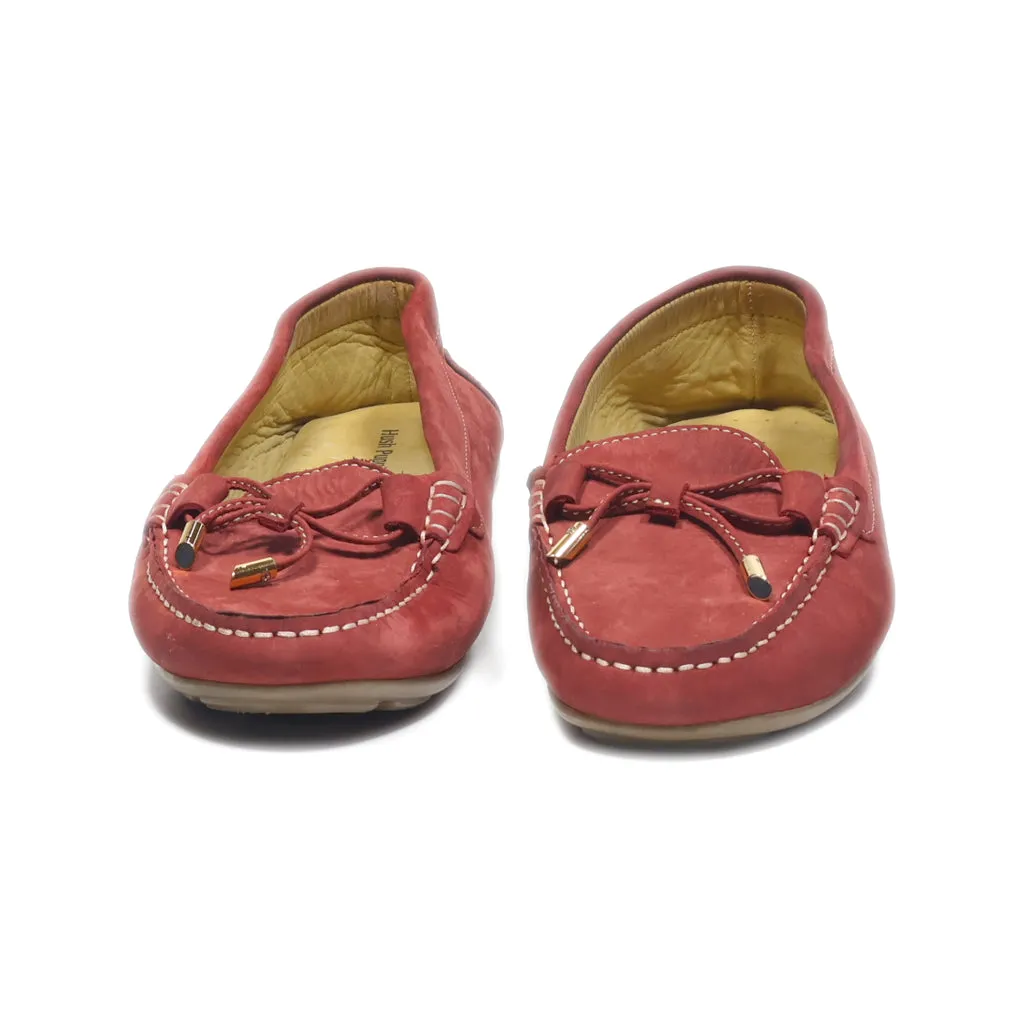 Hush Puppies Loafers Leather Red Colour For Women