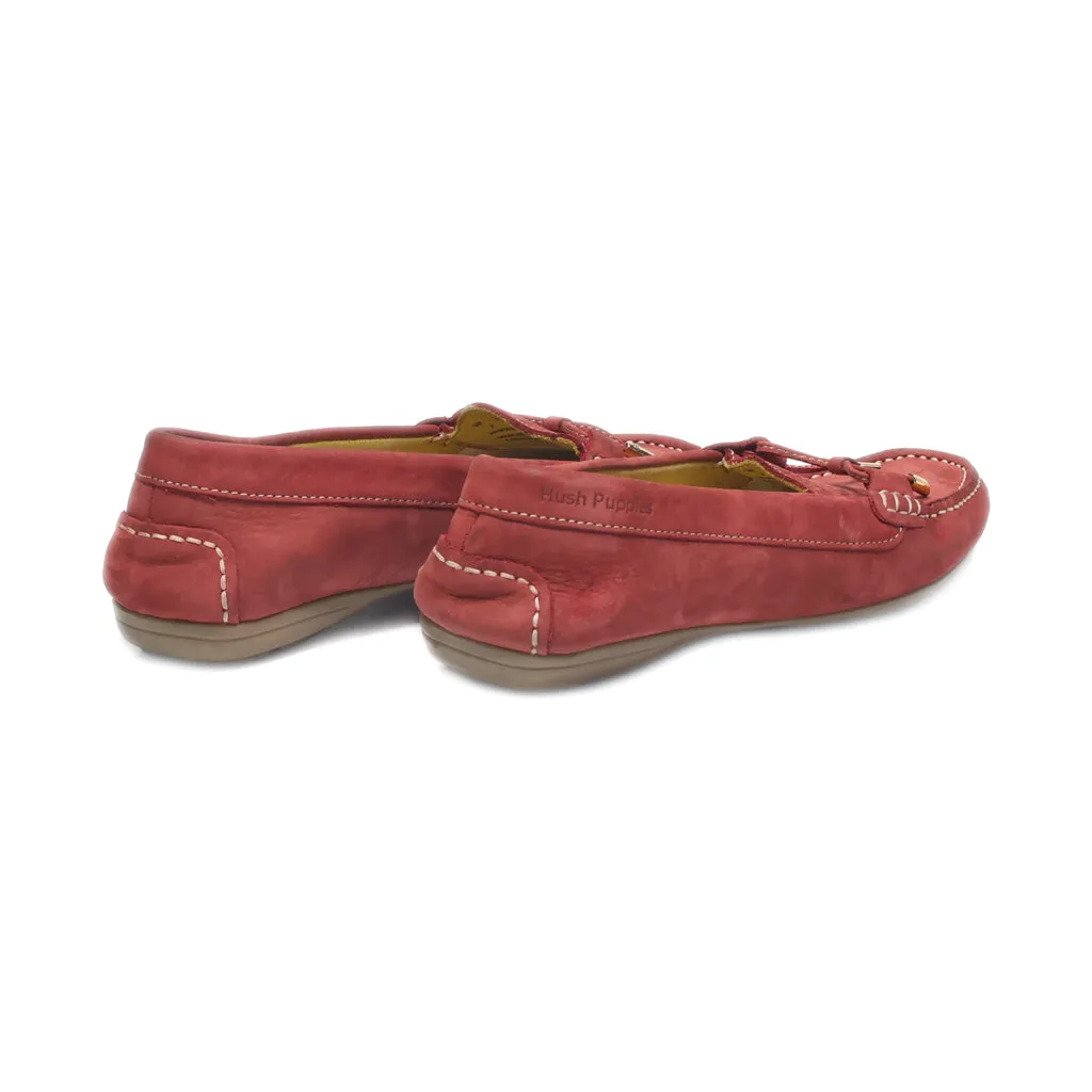 Hush Puppies Loafers Leather Red Colour For Women