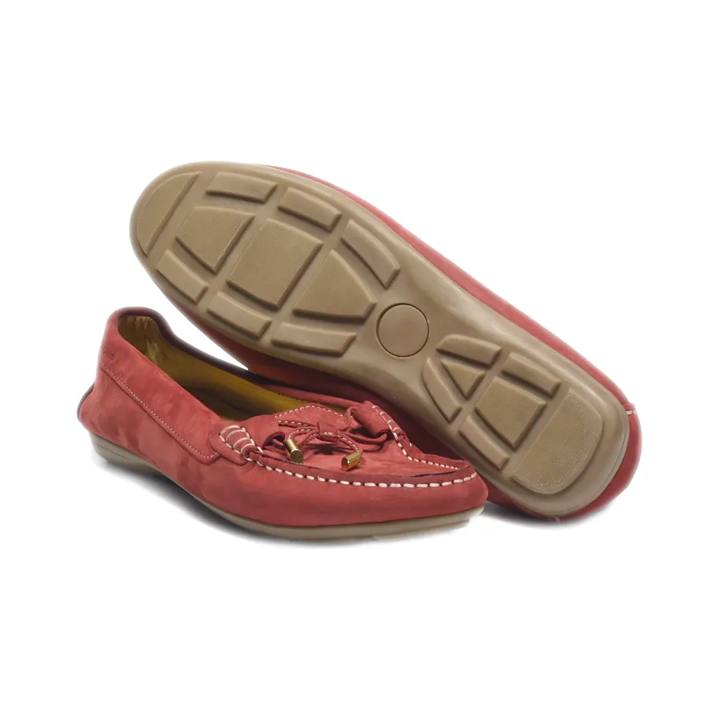 Hush Puppies Loafers Leather Red Colour For Women