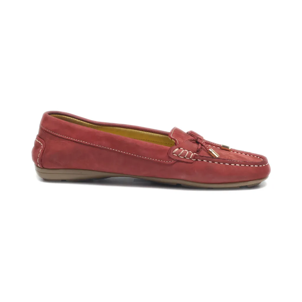 Hush Puppies Loafers Leather Red Colour For Women