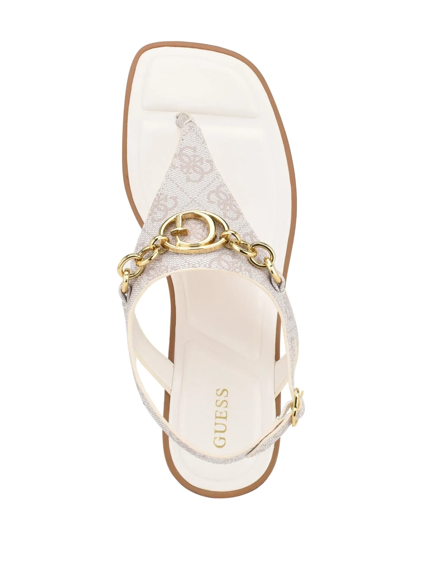 Ivory Rissy Logo Sandals