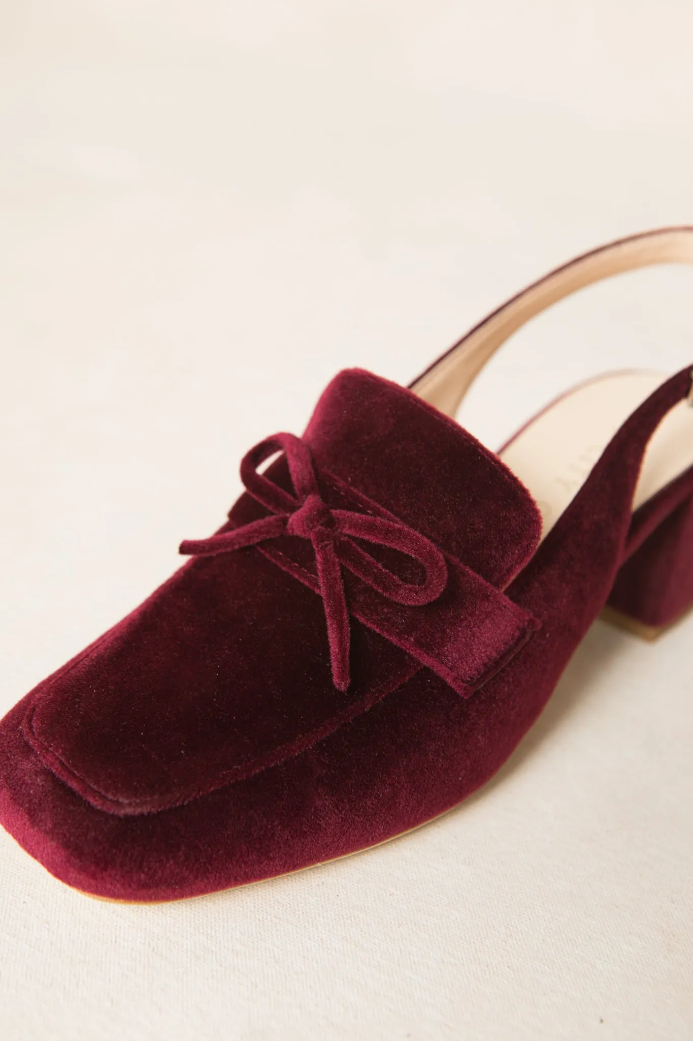 Ivy Bow Loafer in Wine - FINAL SALE