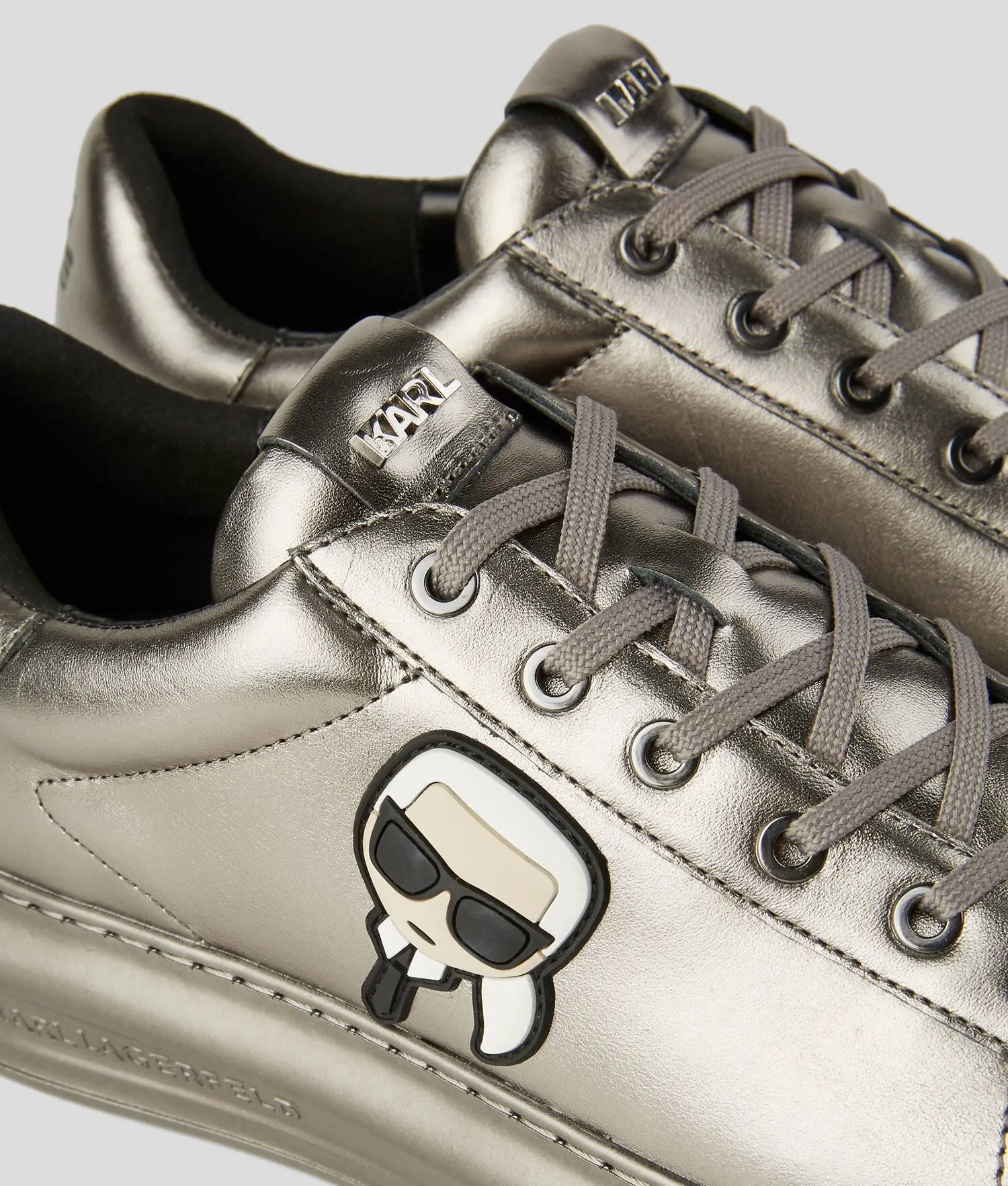 KARL LAGERFELD - Kapri Metallic Sneakers