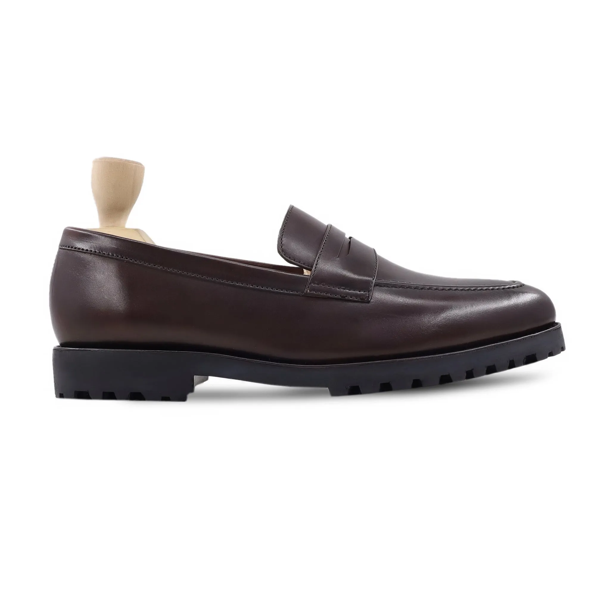 Kenia - Men's Dark Brown Calf Leather Loafer