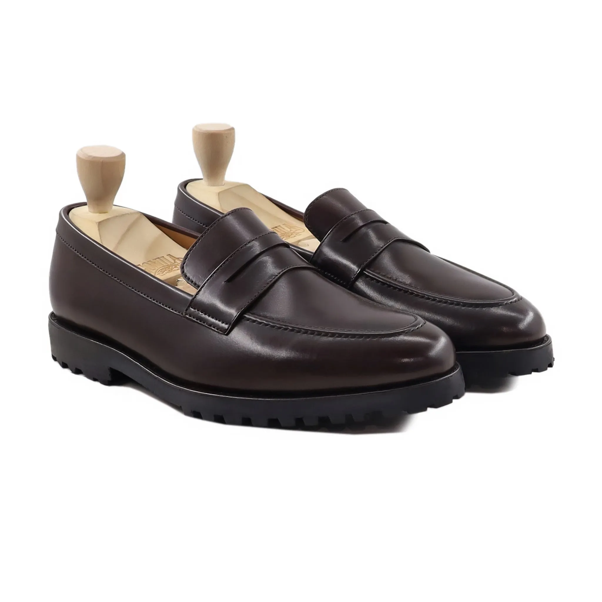 Kenia - Men's Dark Brown Calf Leather Loafer