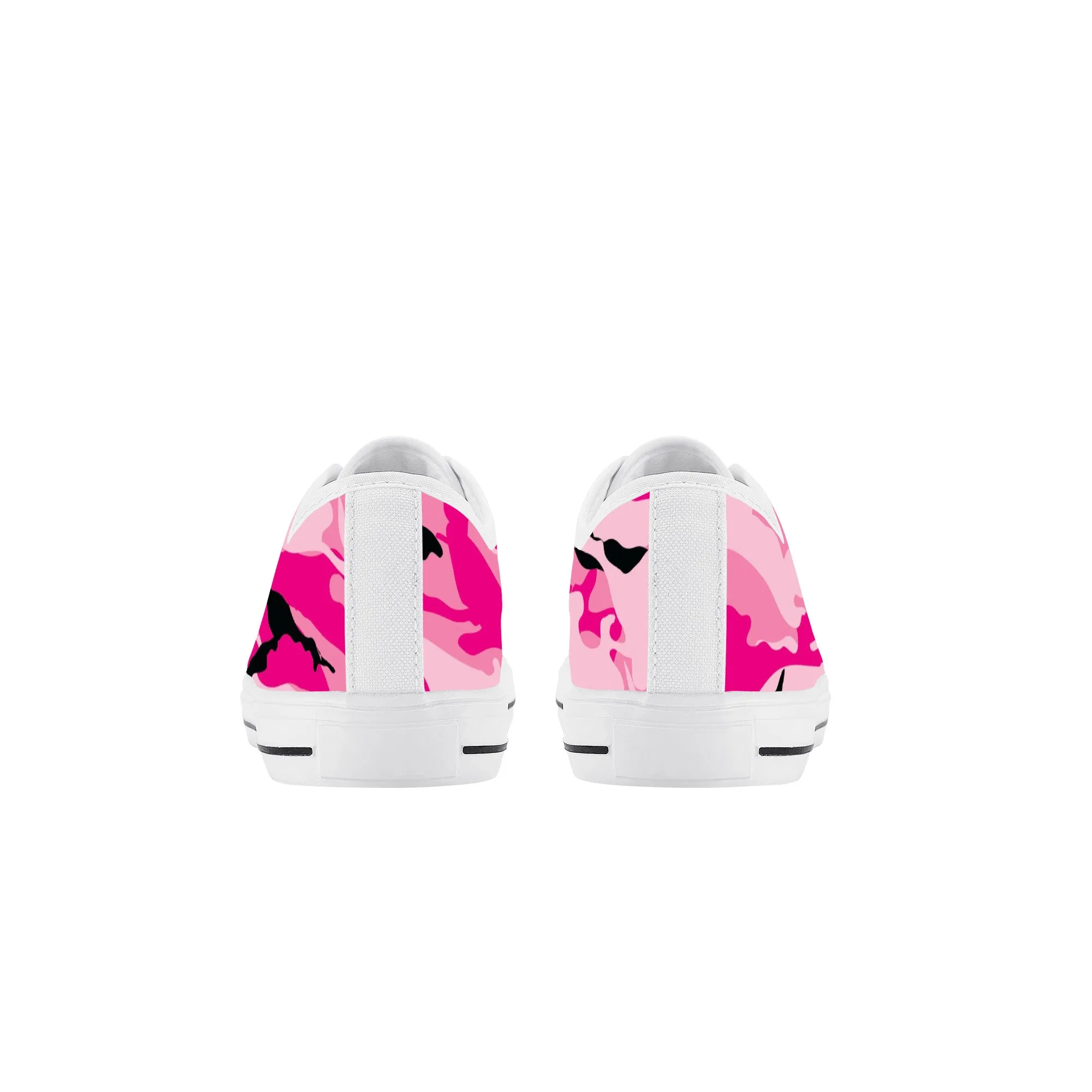 Kids Low Top Canvas Sneakers - Pink