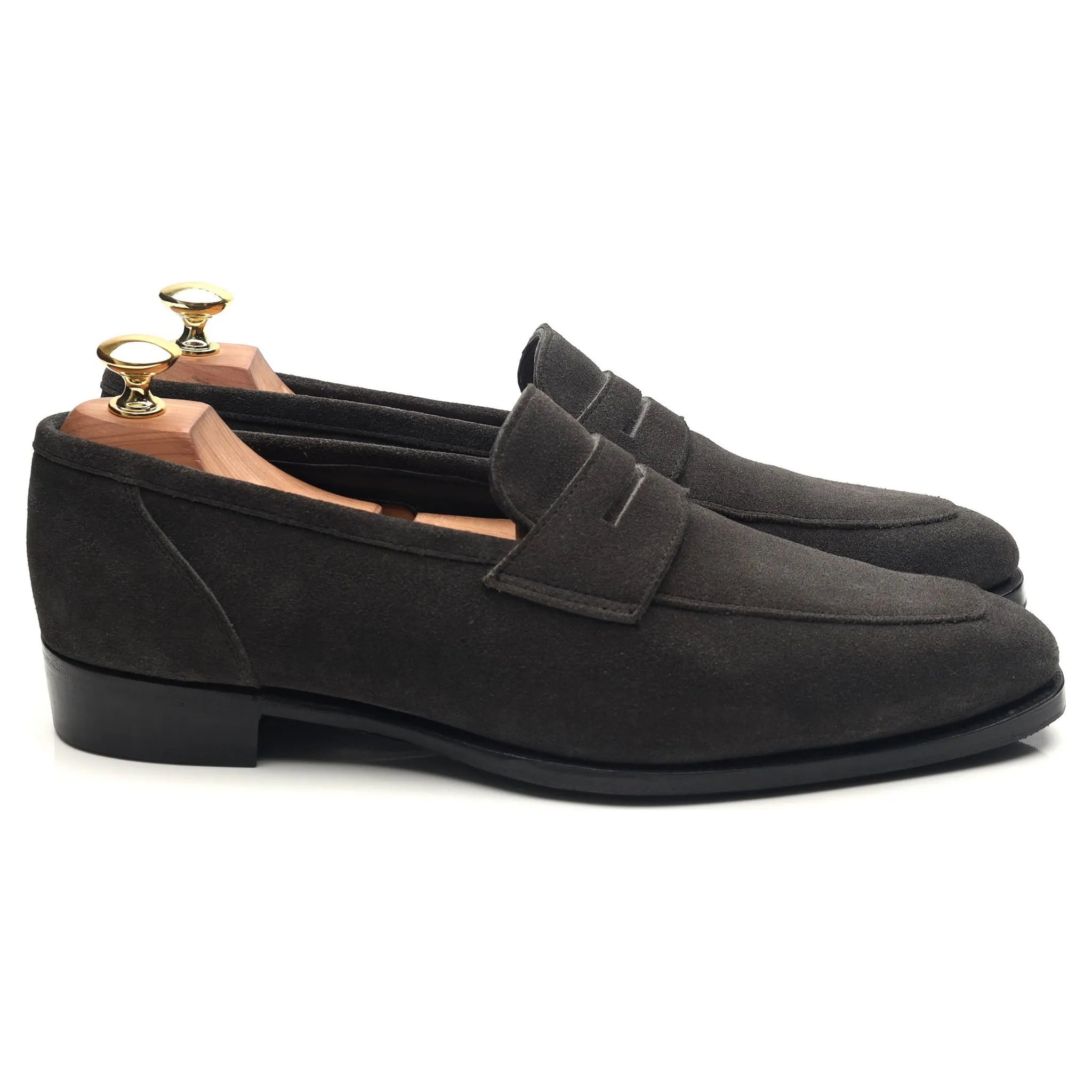 Kingsman 'Newport' Dark Grey Suede Loafers UK 8.5 E