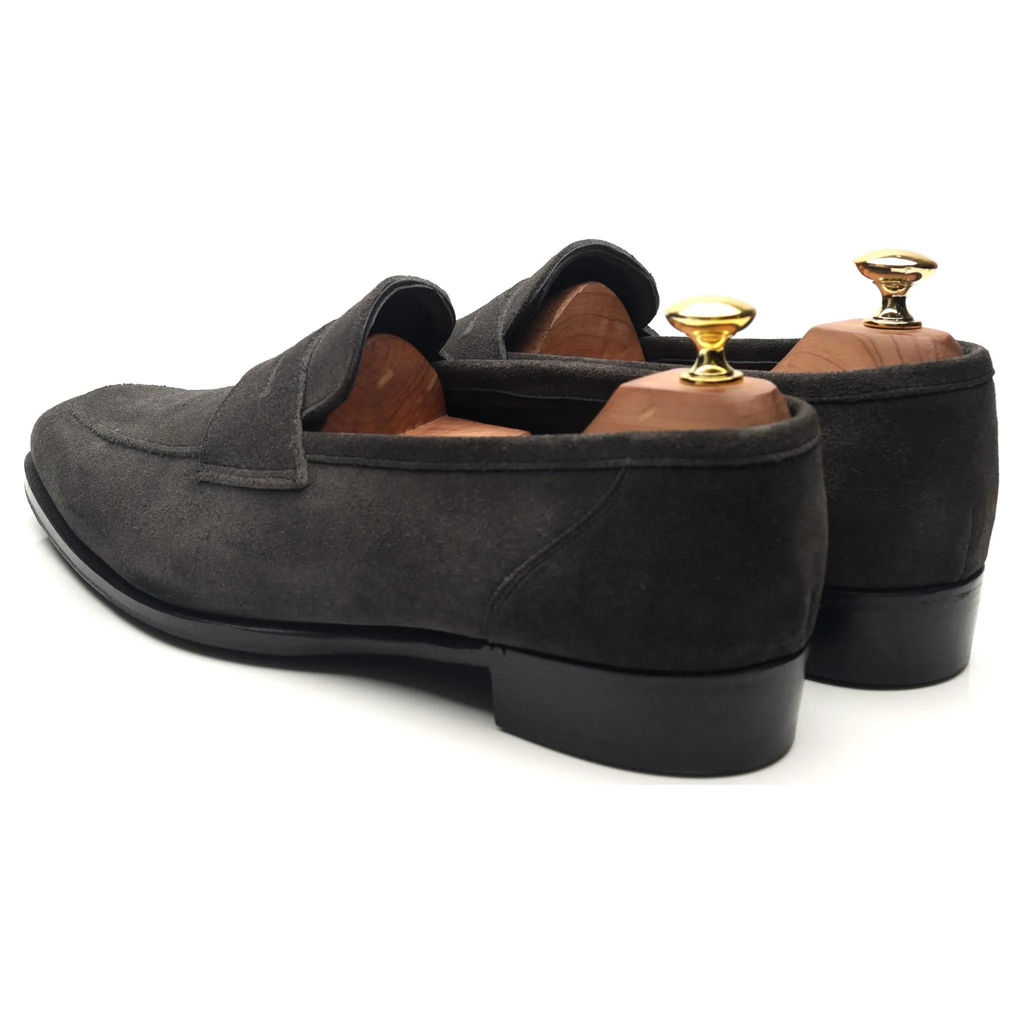 Kingsman 'Newport' Dark Grey Suede Loafers UK 8.5 E