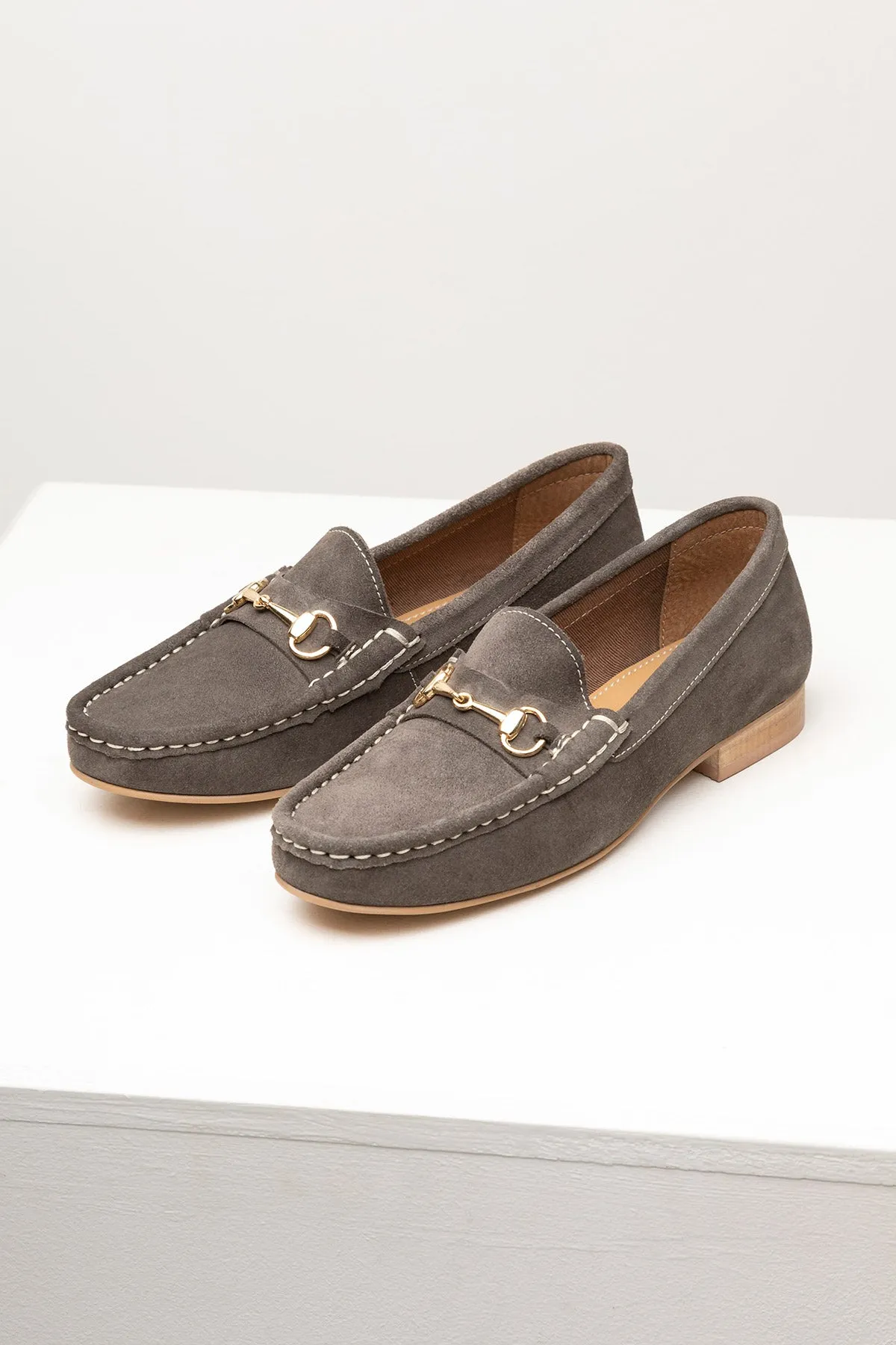 Ladies Suede Snaffle Loafers - Wrelton