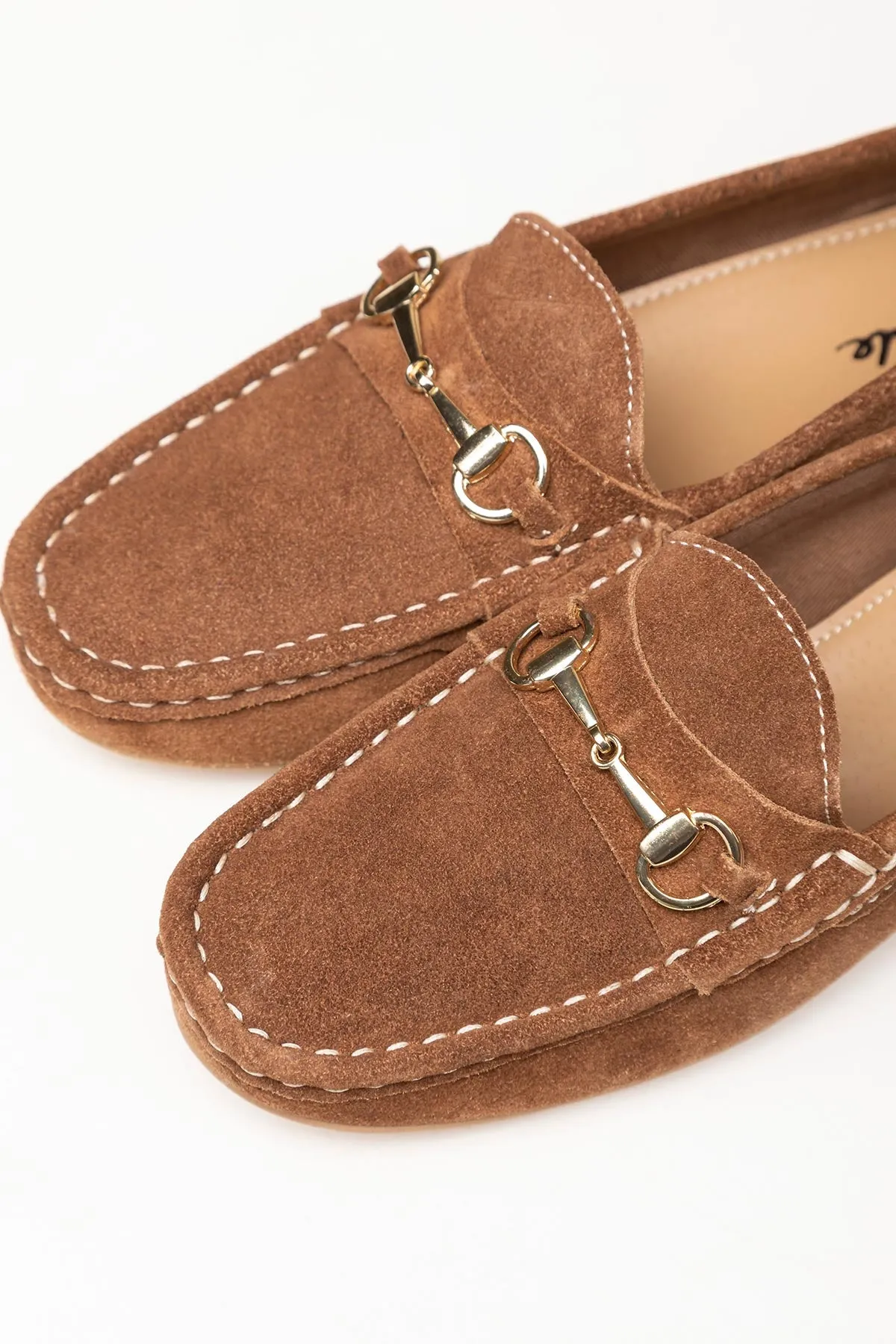 Ladies Suede Snaffle Loafers - Wrelton