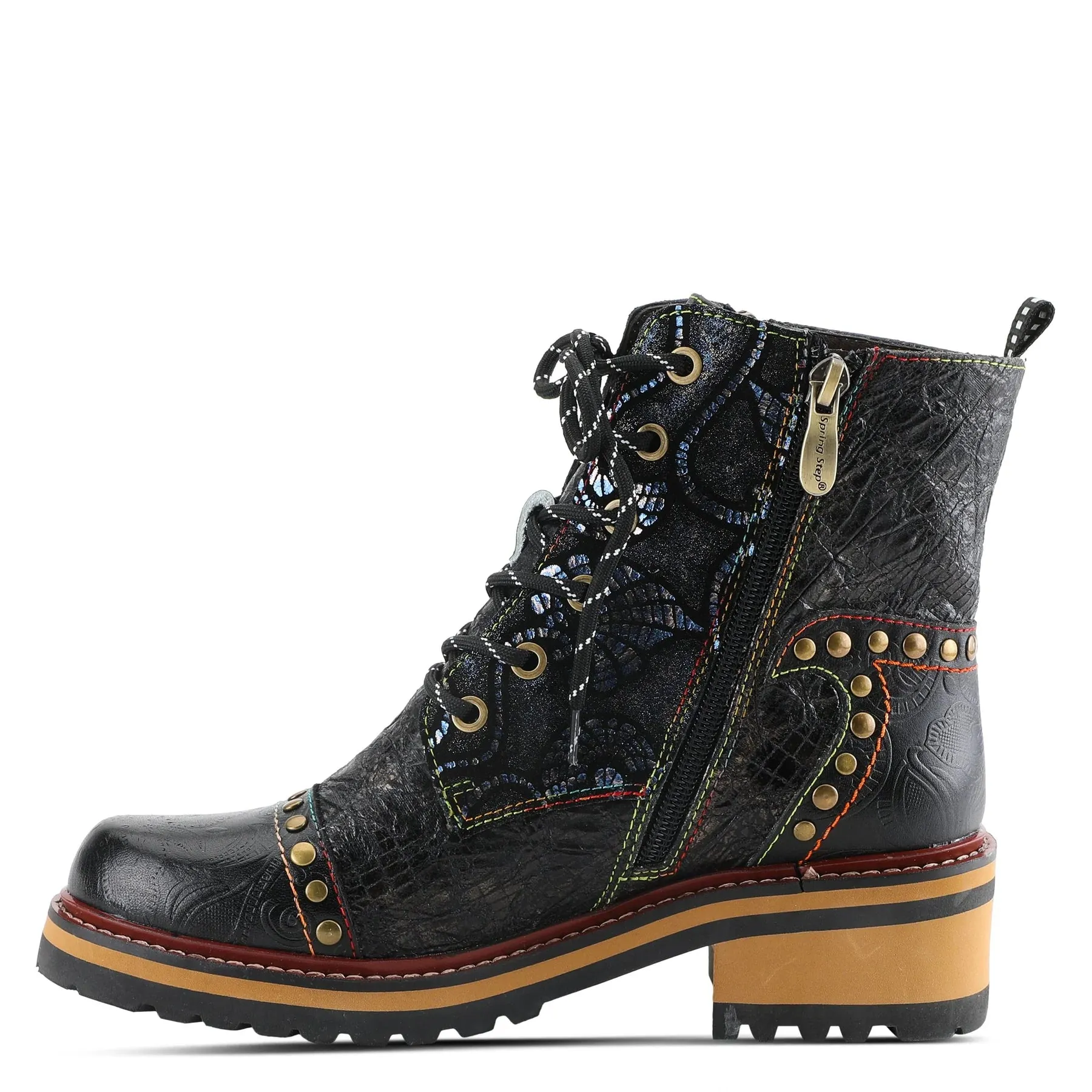 L'Artiste by Spring Step Rugup Boot - Black Multi