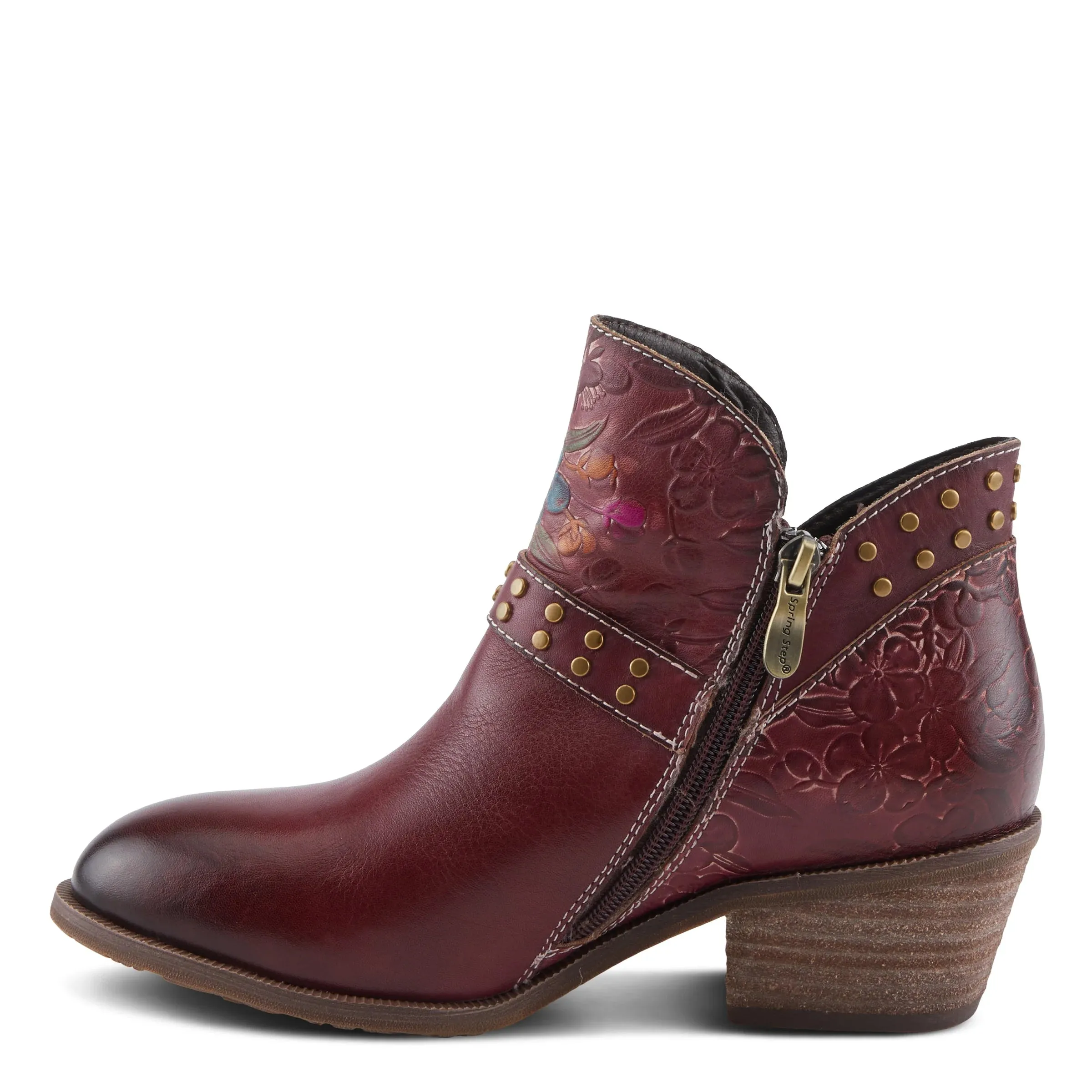 L'ARTISTE Dainty Lady boots by SpringStep in Bordeaux