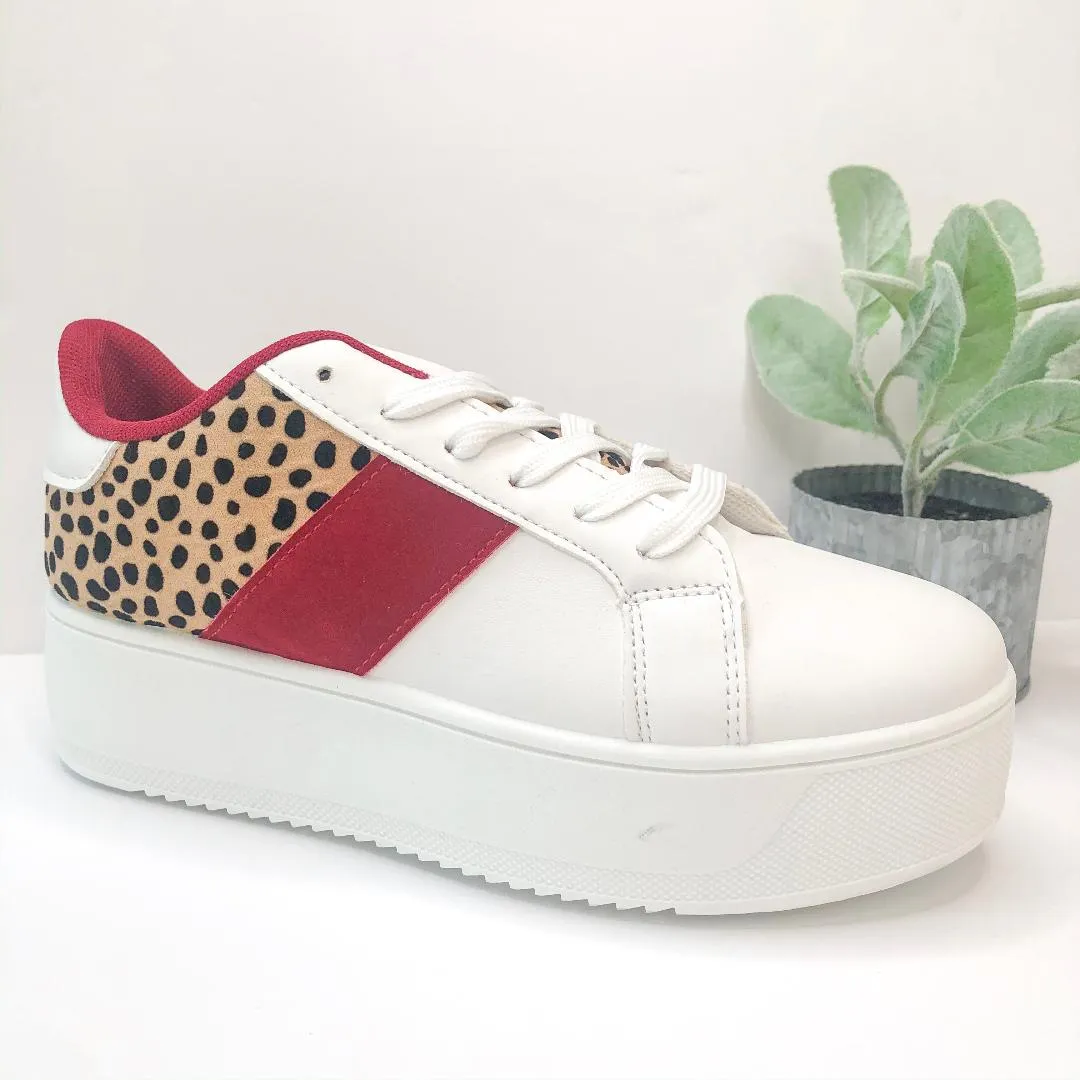 Last Chance Size 6 | Chasing Chic Platform Sneakers in Leopard