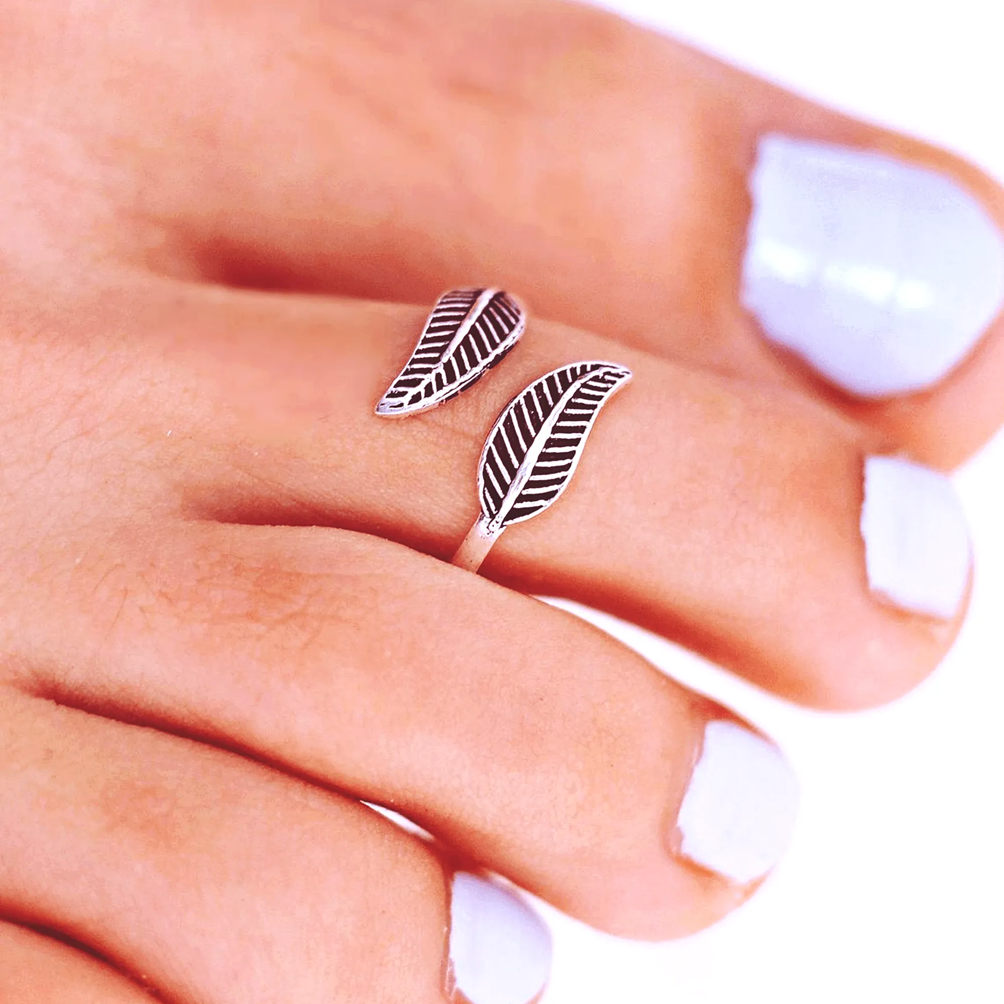 Leaf Boho Toe Ring