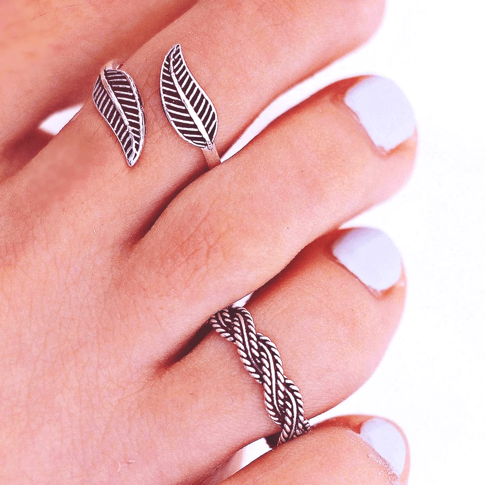 Leaf Boho Toe Ring