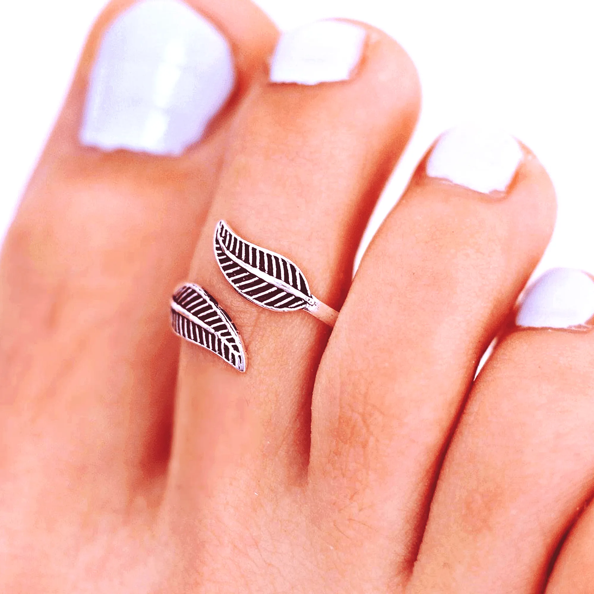 Leaf Boho Toe Ring