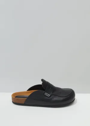 Leather Loafer Mules