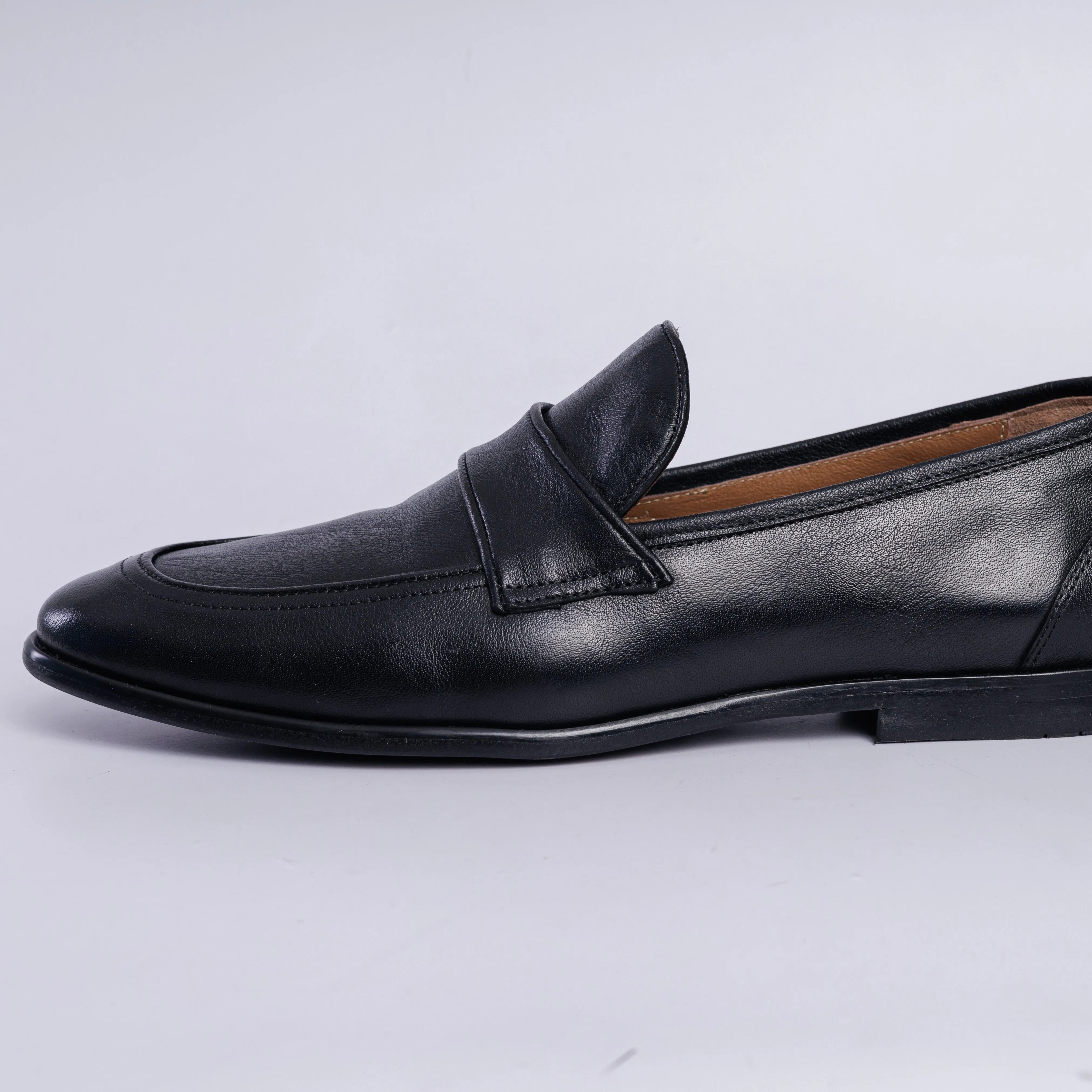 Leather Strap Loafers