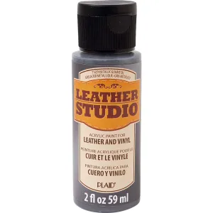 Leather Studio Paint Metallic Gunmetal 2 Oz.