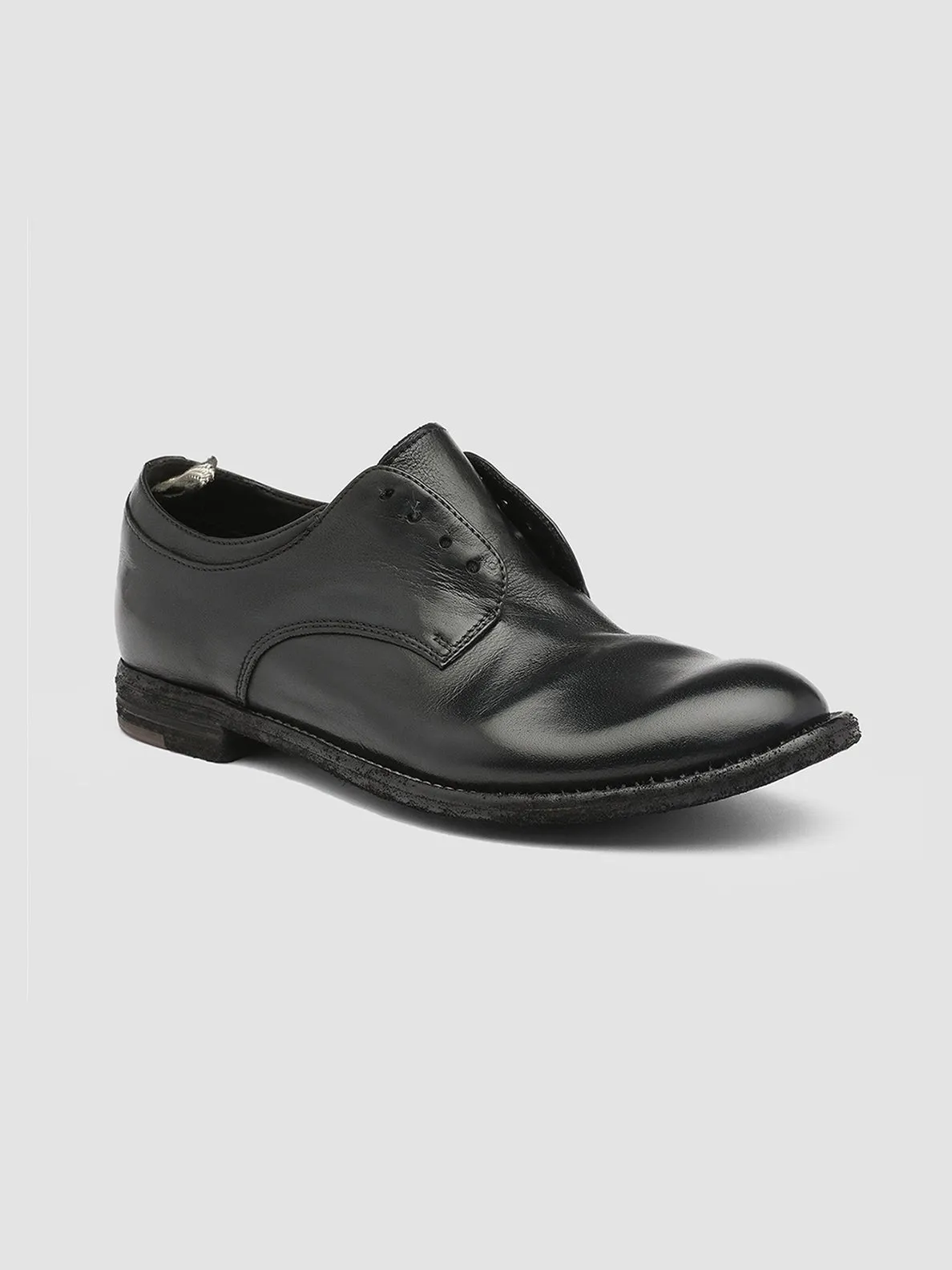 LEXIKON 501 - Black Leather Derby Shoes