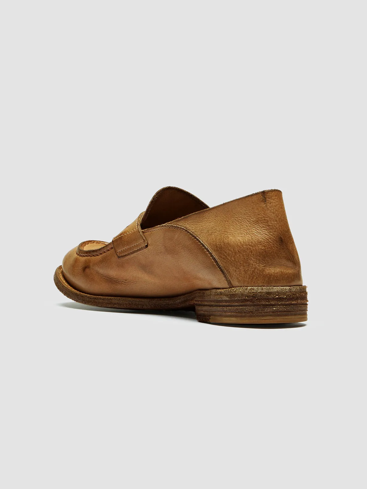 LEXIKON 516 - Brown Woven Leather Loafers