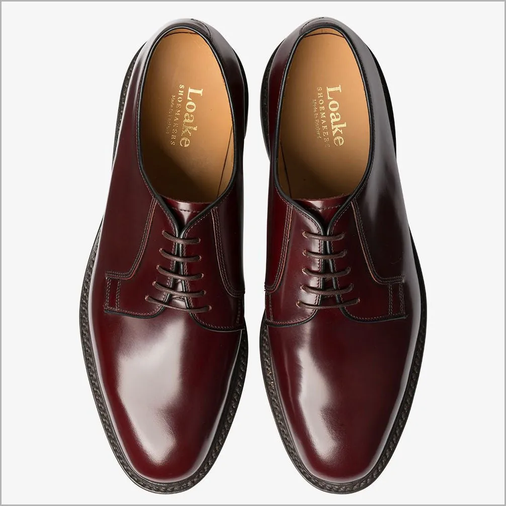 Loake 771 Burgundy Derby Shoe--