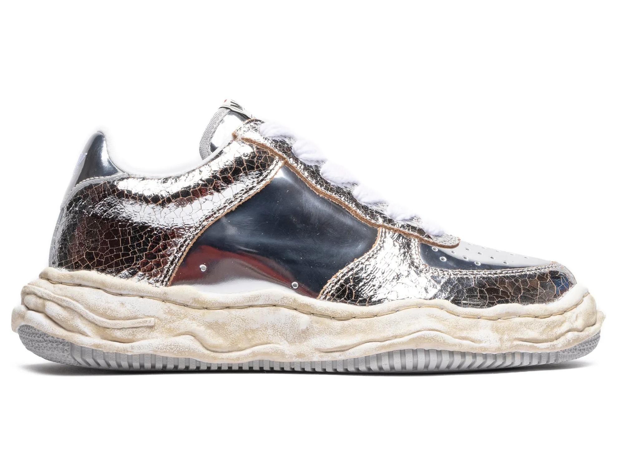 Maison Mihara Yasuhiro Wayne Low in Metallic Silver