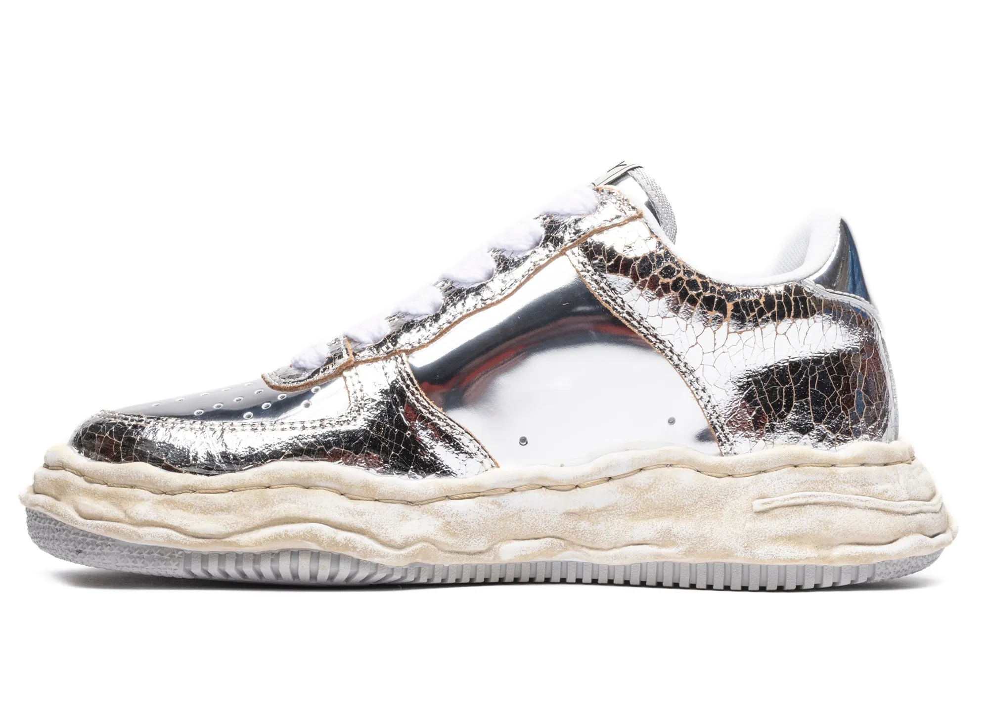 Maison Mihara Yasuhiro Wayne Low in Metallic Silver