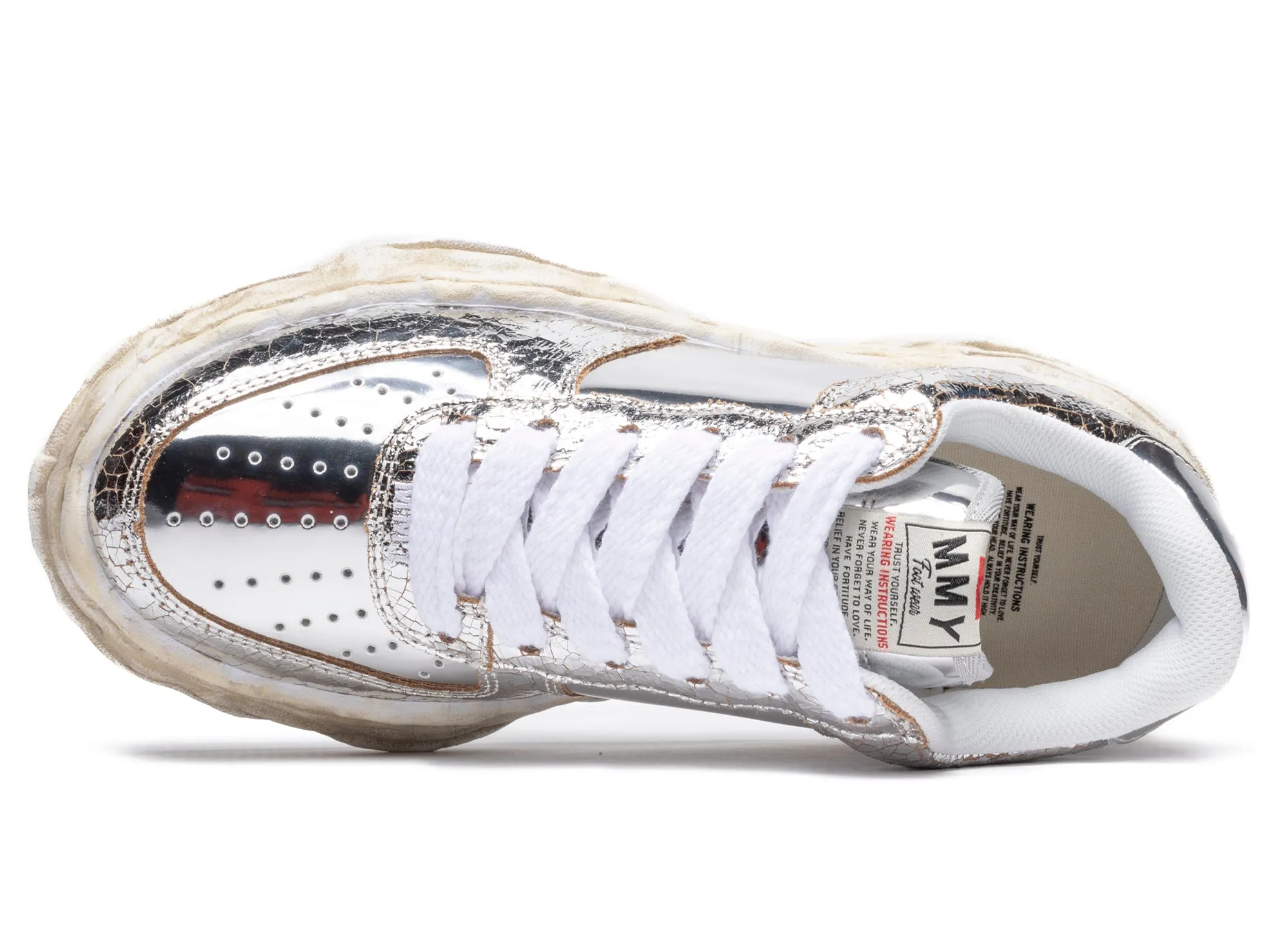 Maison Mihara Yasuhiro Wayne Low in Metallic Silver