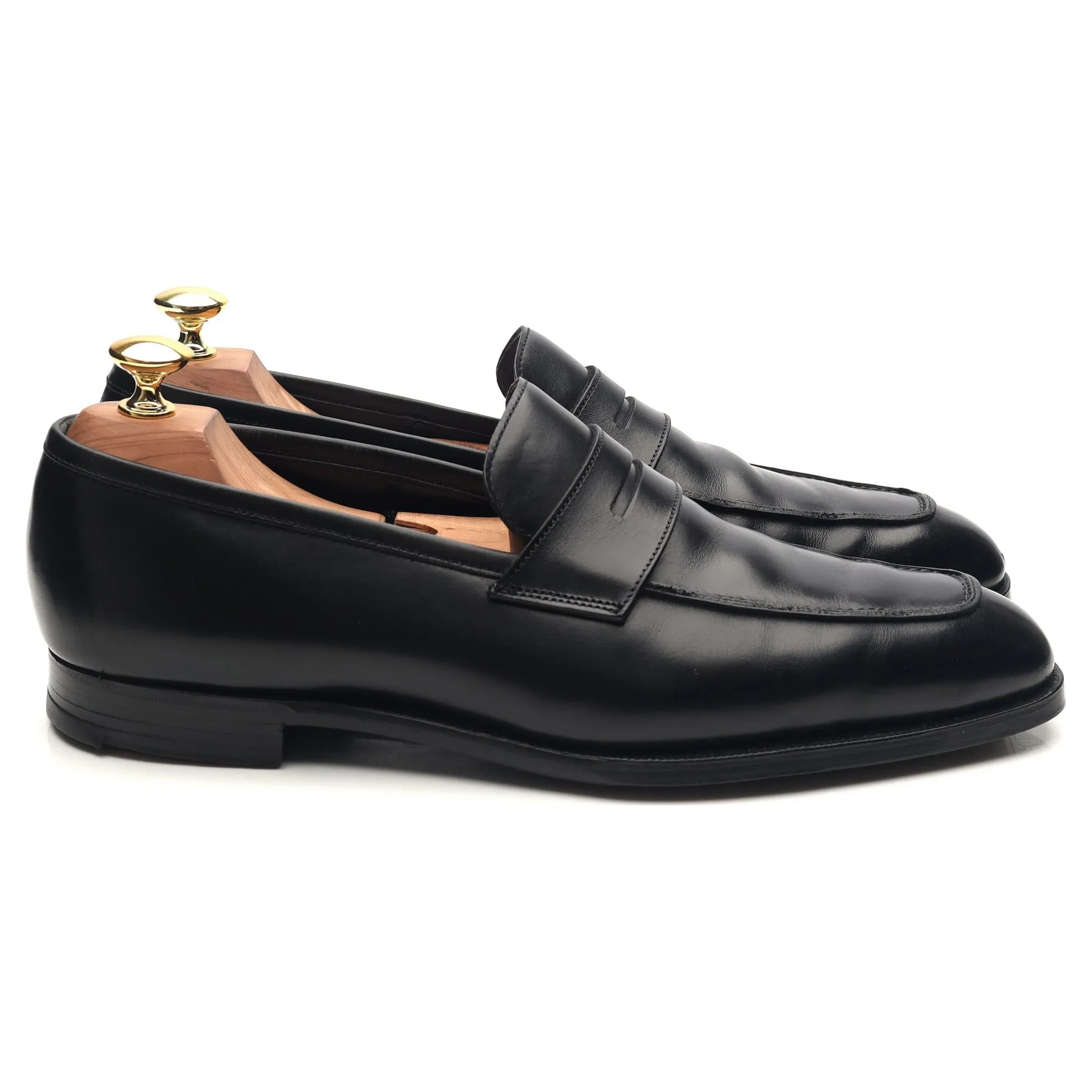 'Marston' Black Leather Loafers UK 8 E