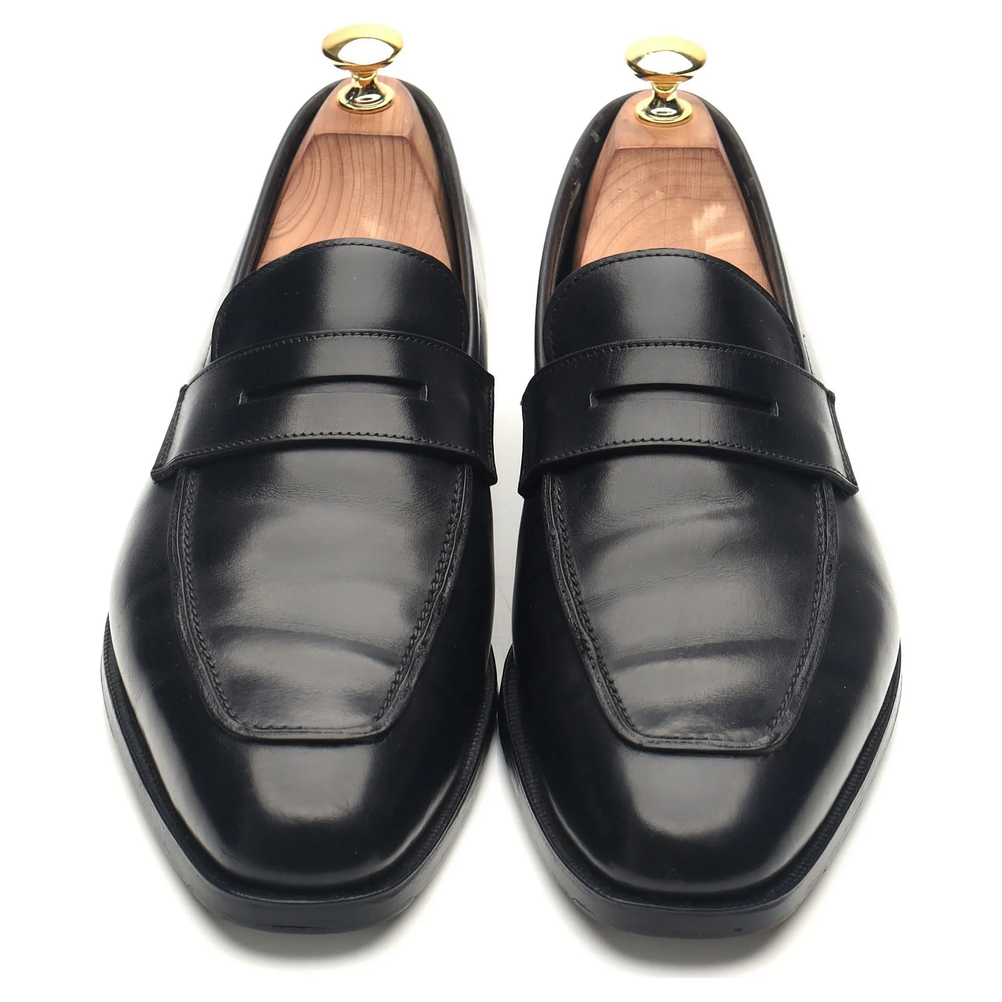 'Marston' Black Leather Loafers UK 8 E