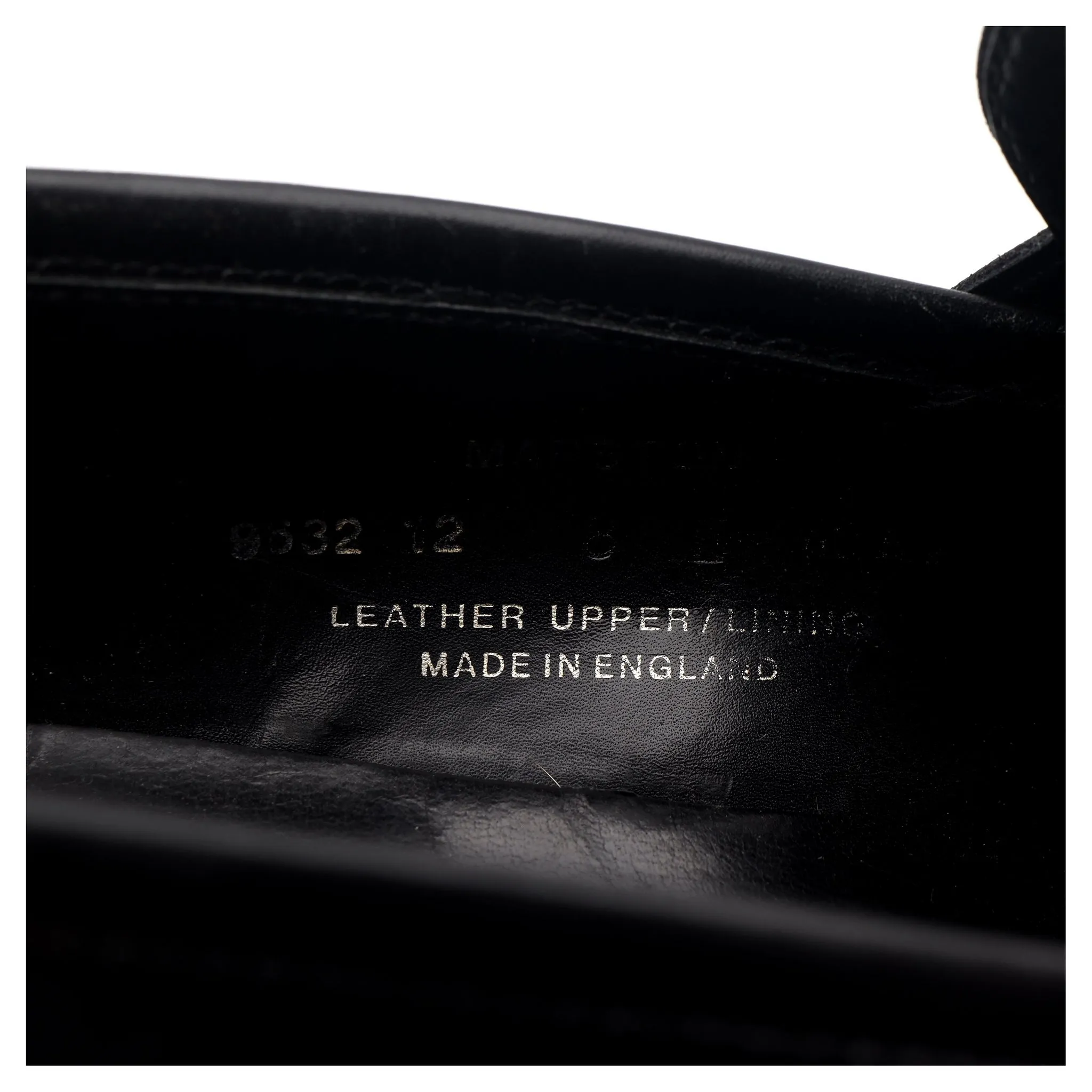 'Marston' Black Leather Loafers UK 8 E