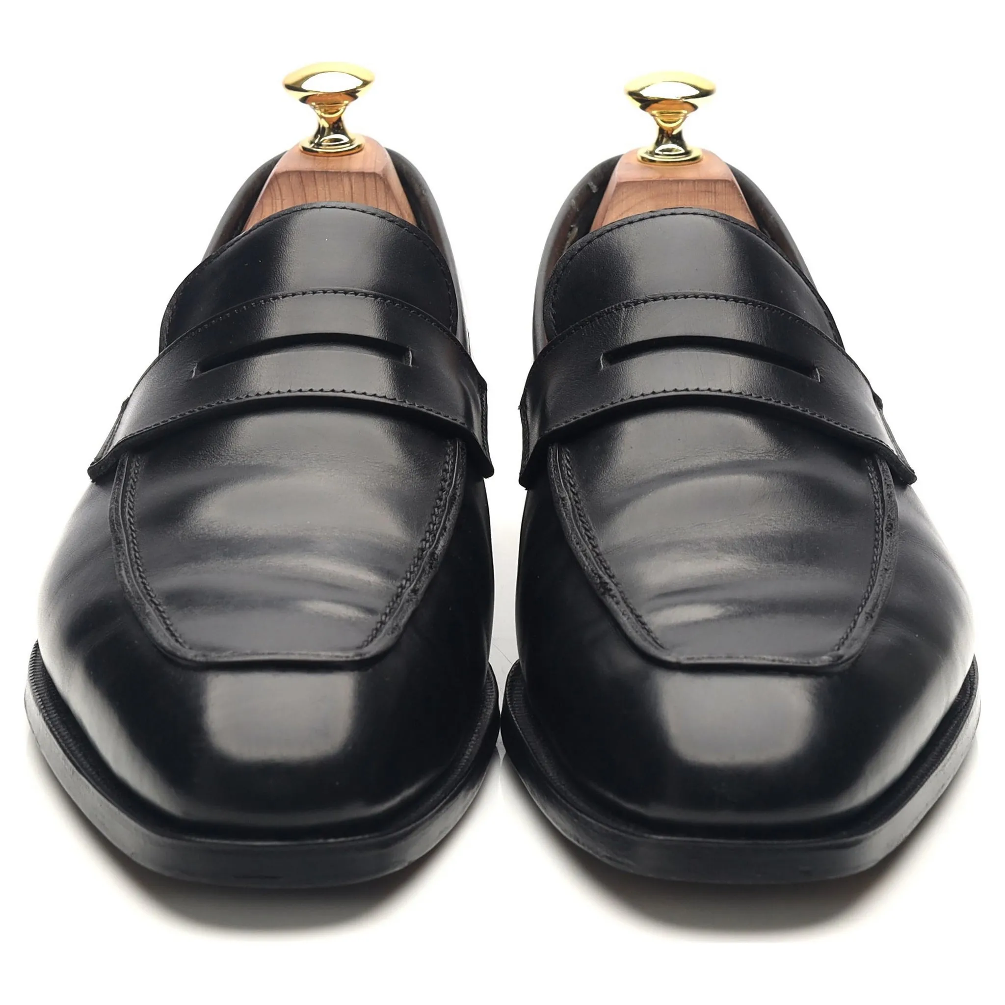 'Marston' Black Leather Loafers UK 8 E