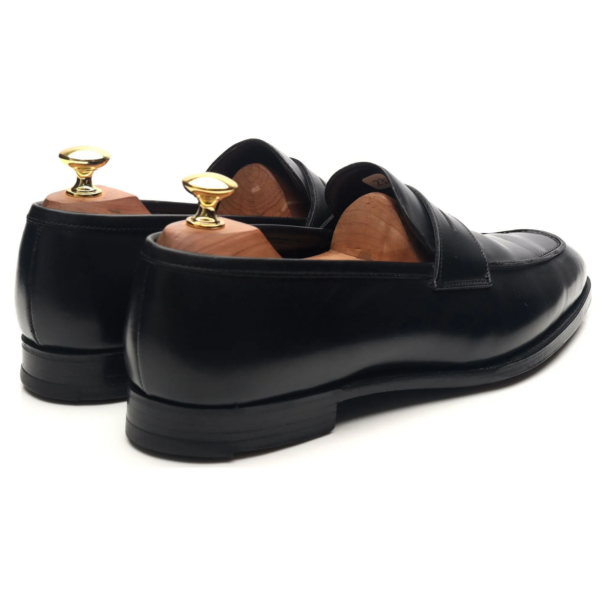 'Marston' Black Leather Loafers UK 8 E