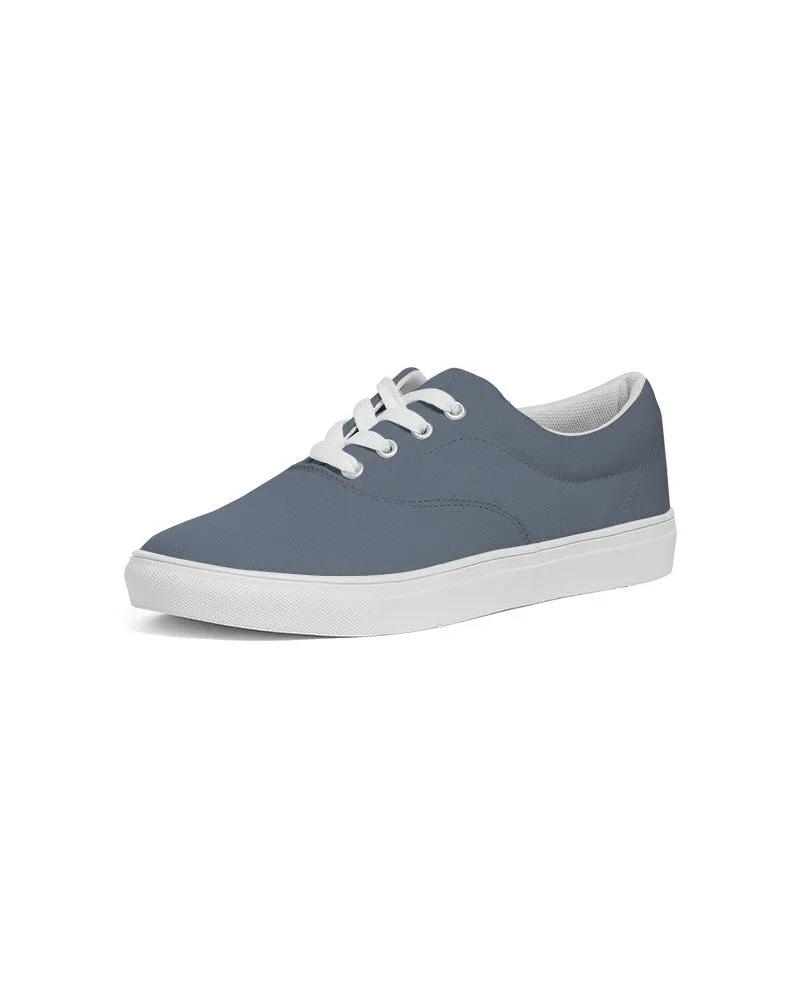 Medium Dark Blue Women's Canvas Sneakers | Women's | Medium Dark Pale Pastel Blue | C30M15Y0K60