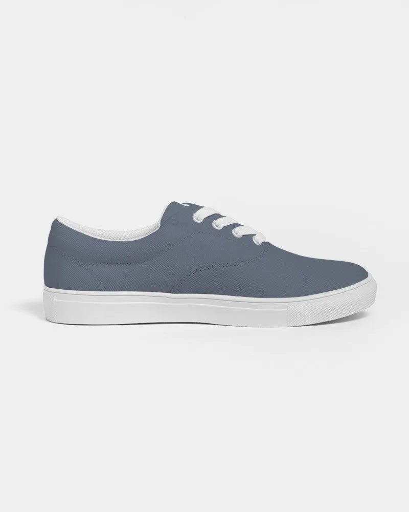 Medium Dark Blue Women's Canvas Sneakers | Women's | Medium Dark Pale Pastel Blue | C30M15Y0K60