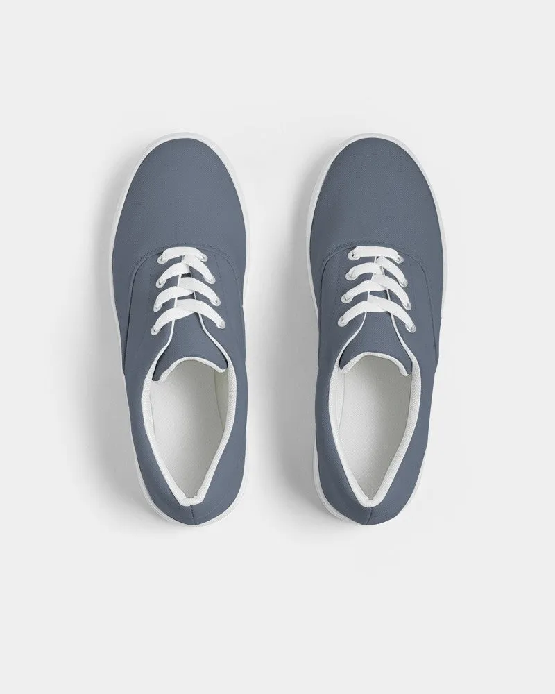 Medium Dark Blue Women's Canvas Sneakers | Women's | Medium Dark Pale Pastel Blue | C30M15Y0K60