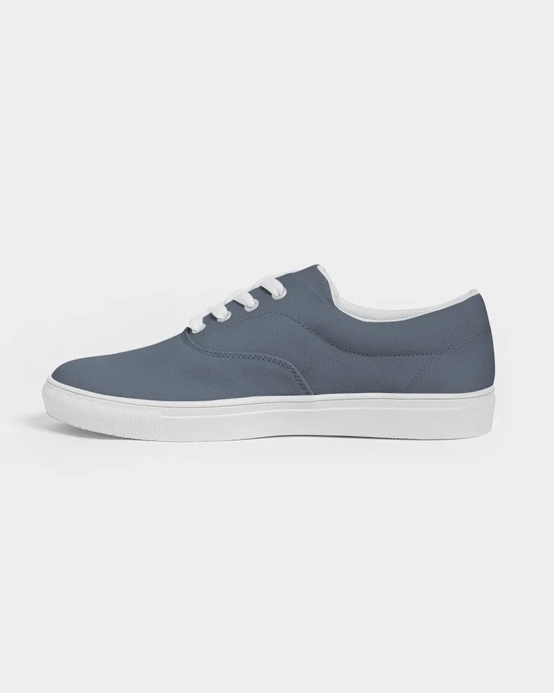 Medium Dark Blue Women's Canvas Sneakers | Women's | Medium Dark Pale Pastel Blue | C30M15Y0K60