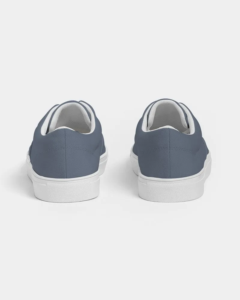 Medium Dark Blue Women's Canvas Sneakers | Women's | Medium Dark Pale Pastel Blue | C30M15Y0K60