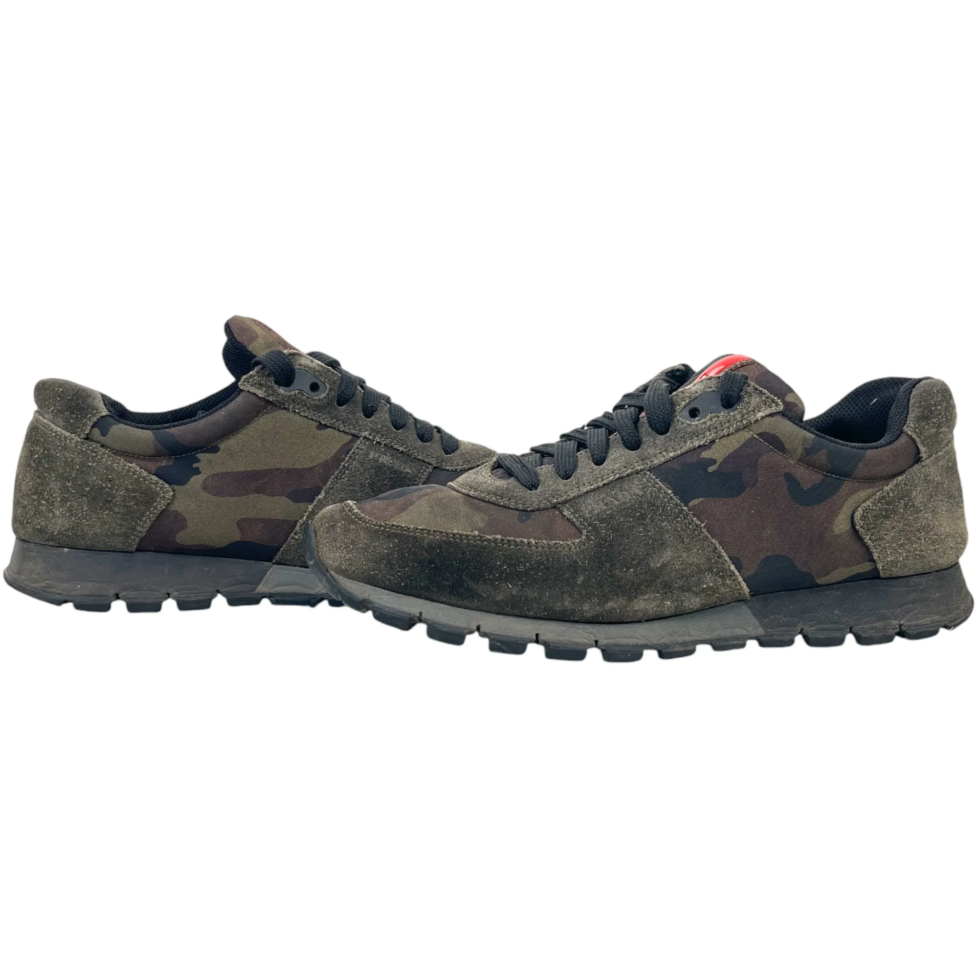 Men's Camouflage Low Trainers Khaki Size EU 40 / UK 6