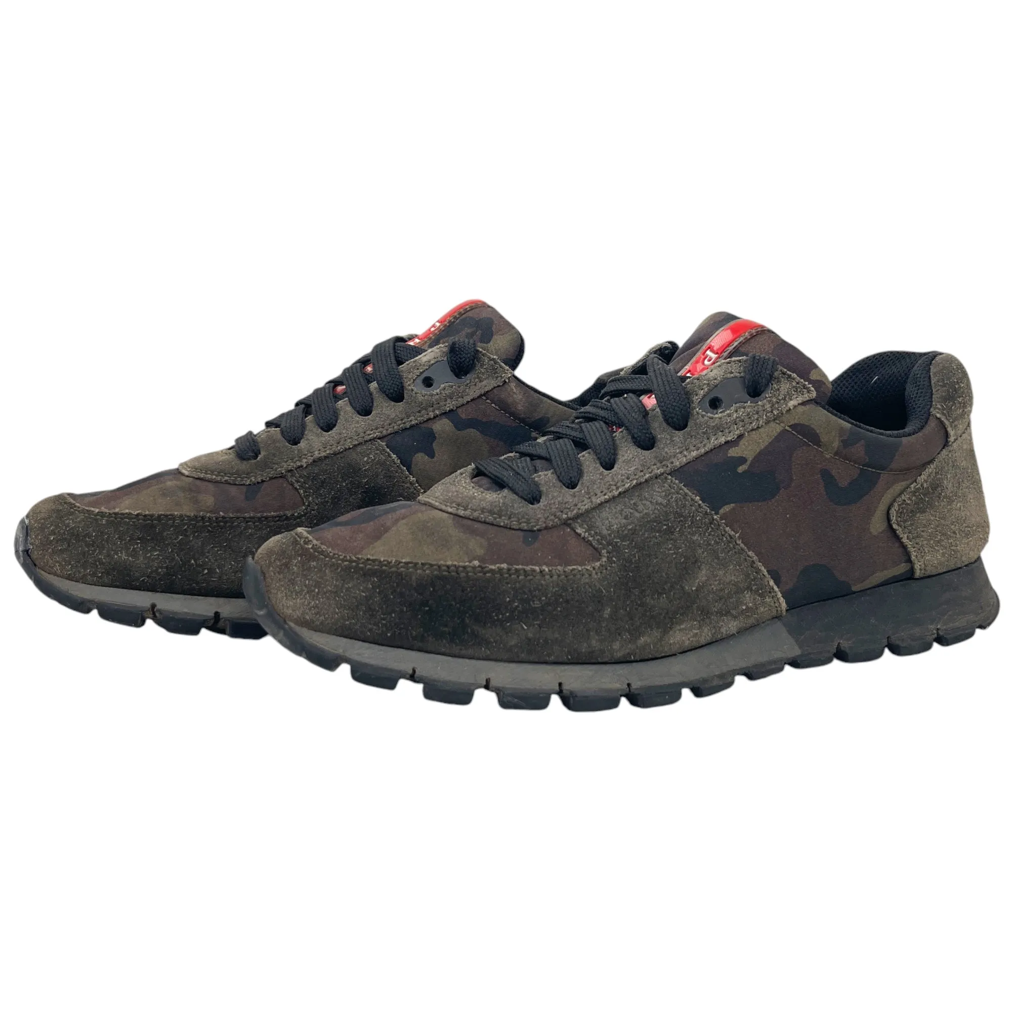 Men's Camouflage Low Trainers Khaki Size EU 40 / UK 6