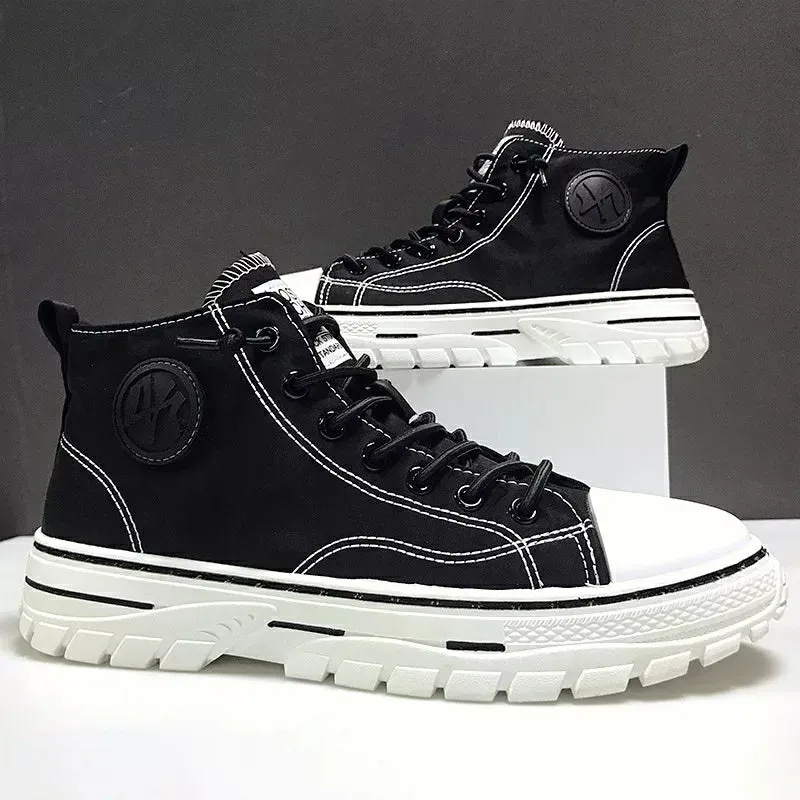 Men's High Top Designer Canvas Shoes C33