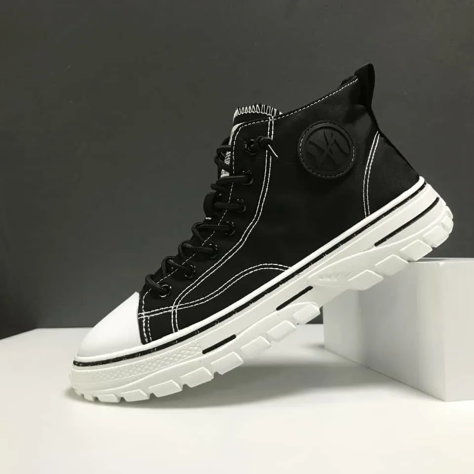 Men's High Top Designer Canvas Shoes C33