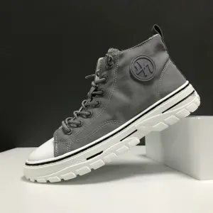 Men's High Top Designer Canvas Shoes C33