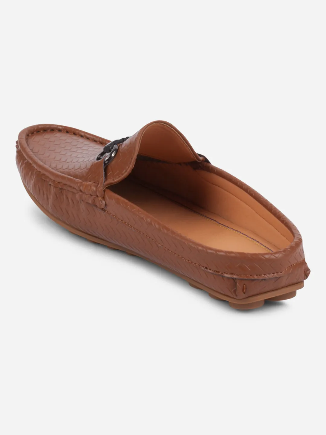 Men's Tan Moc Toe Buckle Mule (IX4112)