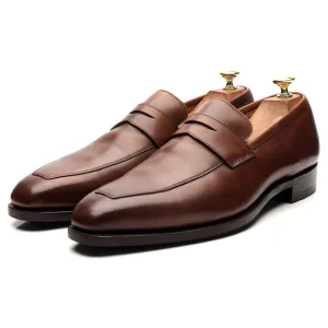 'Merton' Brown Leather Loafers UK 8.5 E