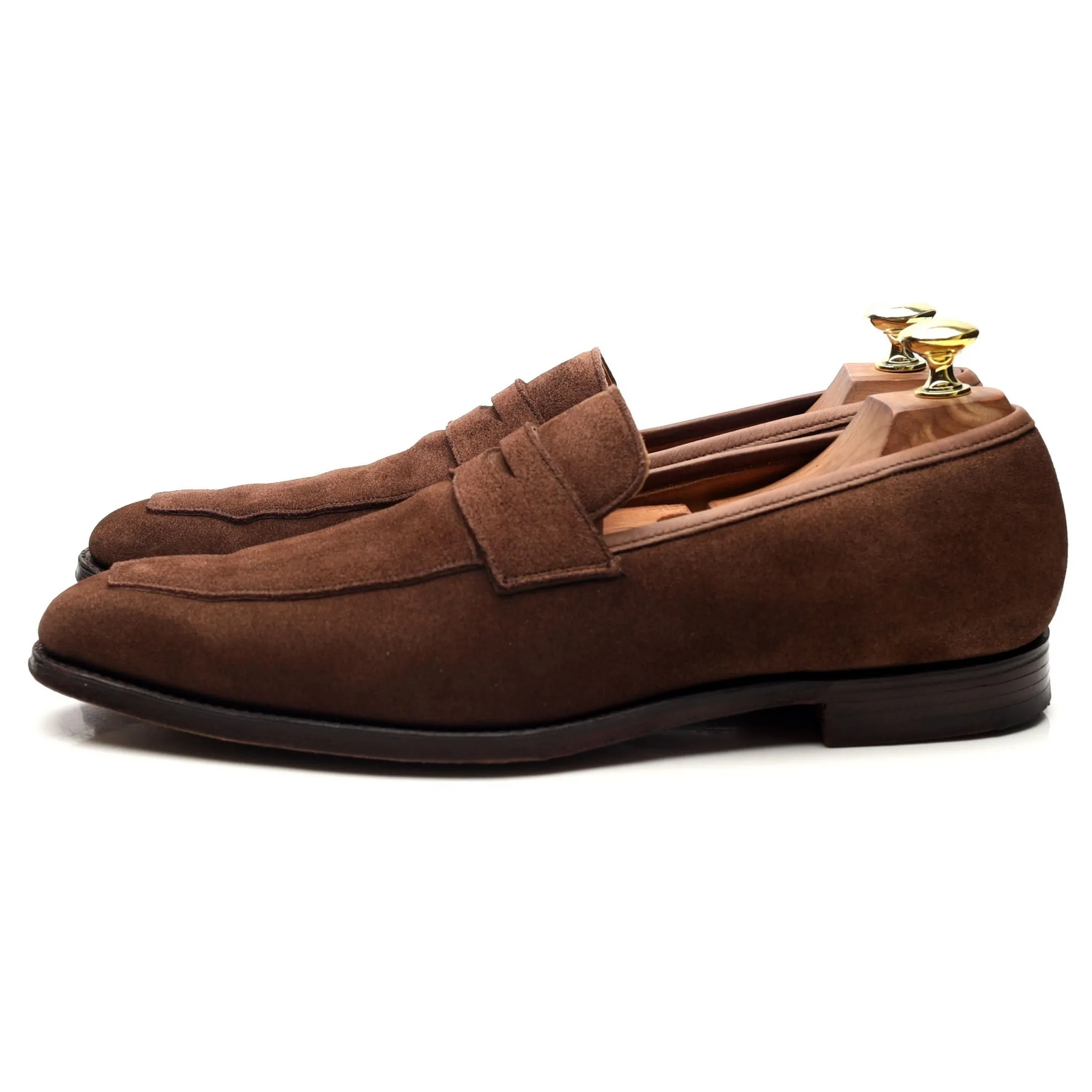 'Merton' Brown Suede Loafers UK 7.5 E